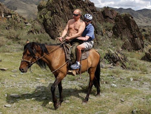 putin obama horse